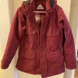 Ridgecut Maroon Hooded Jacket